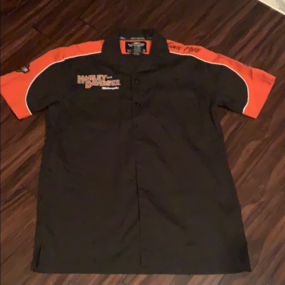 Harley Davidson Button Down - image 1